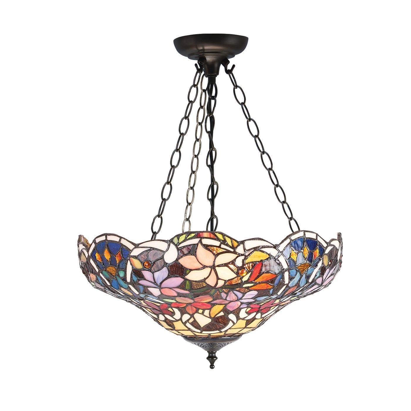 Sullivan Inverted Tiffany Ceiling Light by Interiors 1900