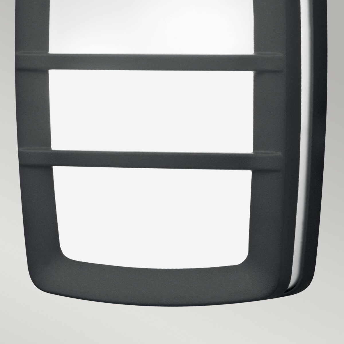 elstead seine medium graphite outdoor wall light Living Room Close Up