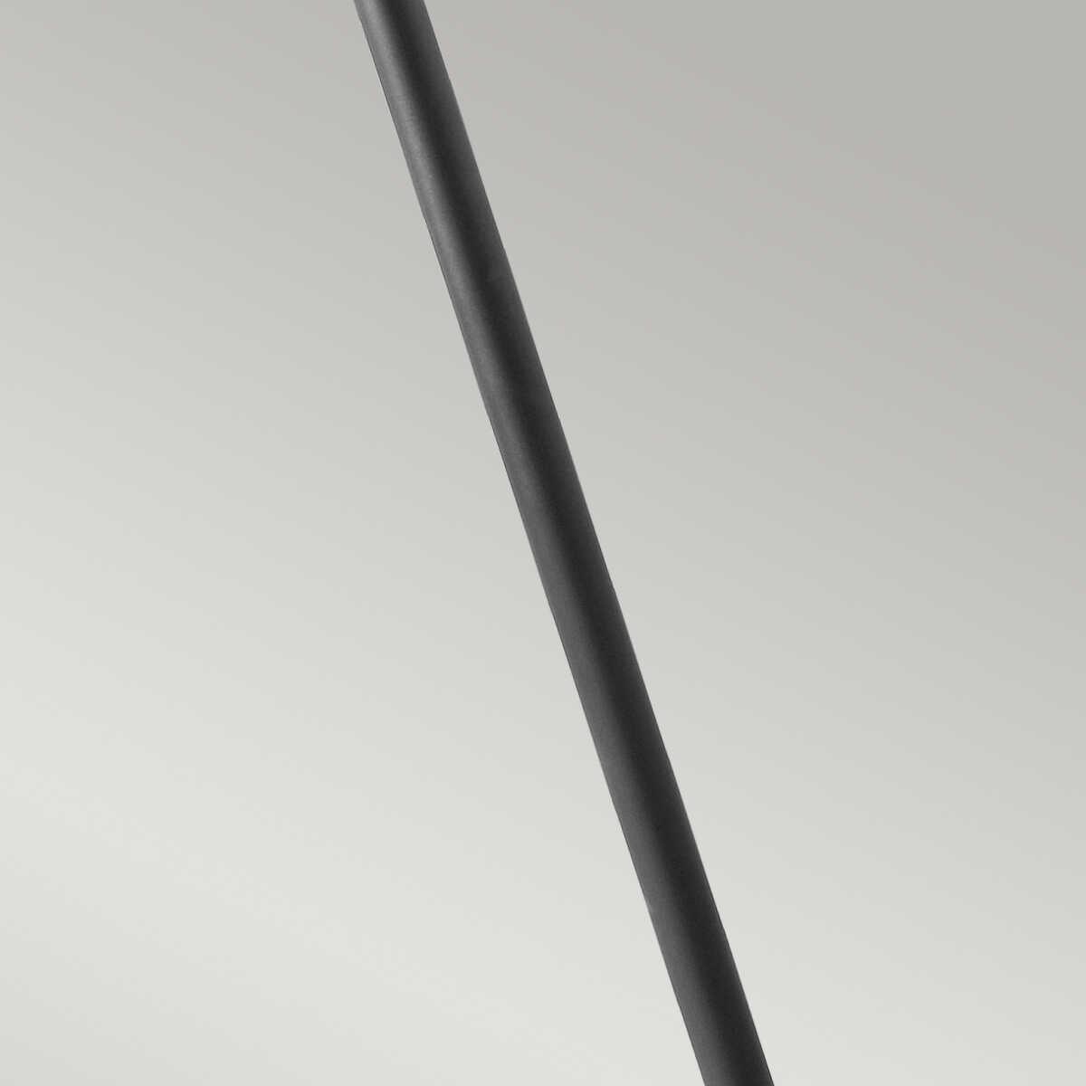 elstead turin black finish outdoor pillar lantern Close Up LED Bulb