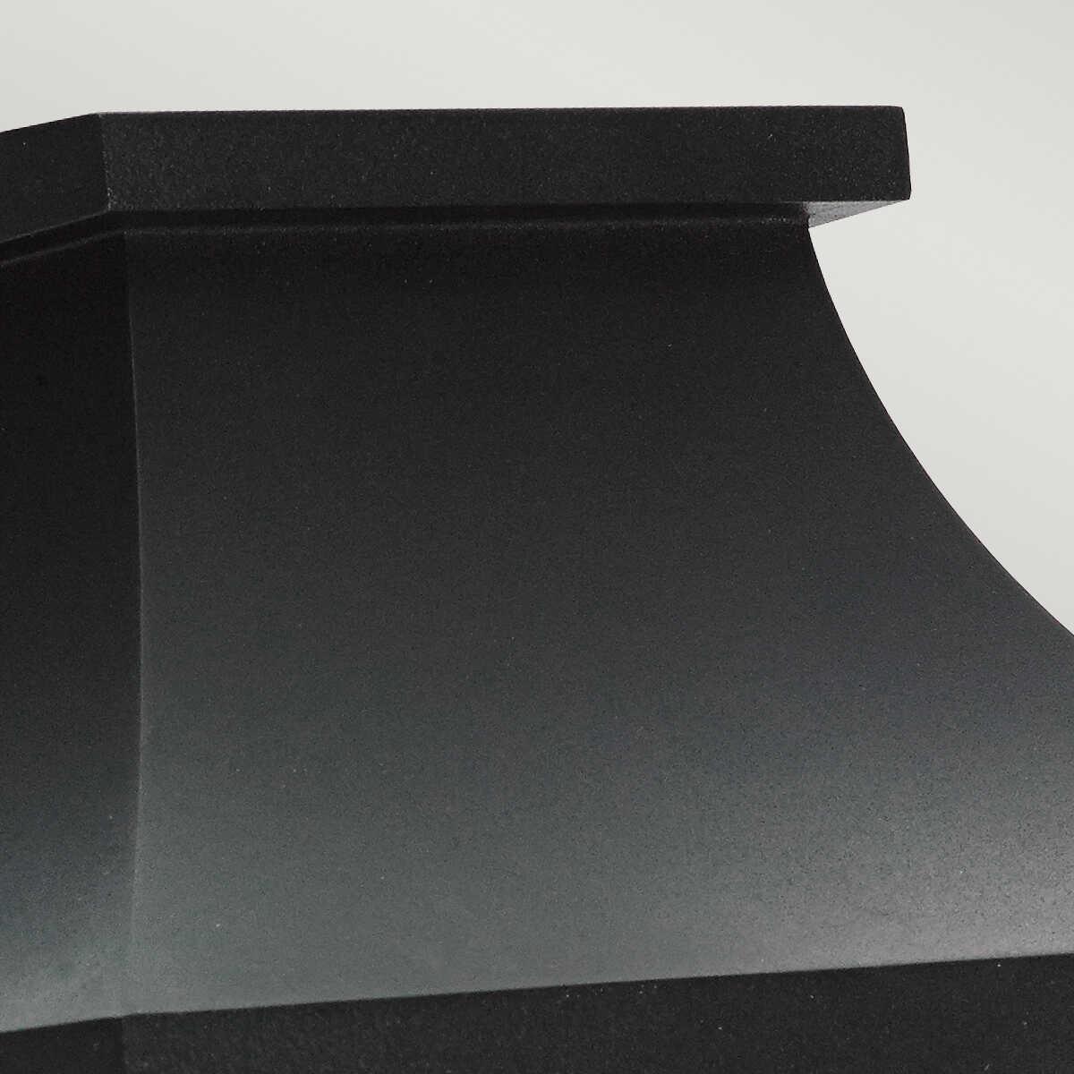 norlys turin 1 black light half outdoor wall lantern Close Up