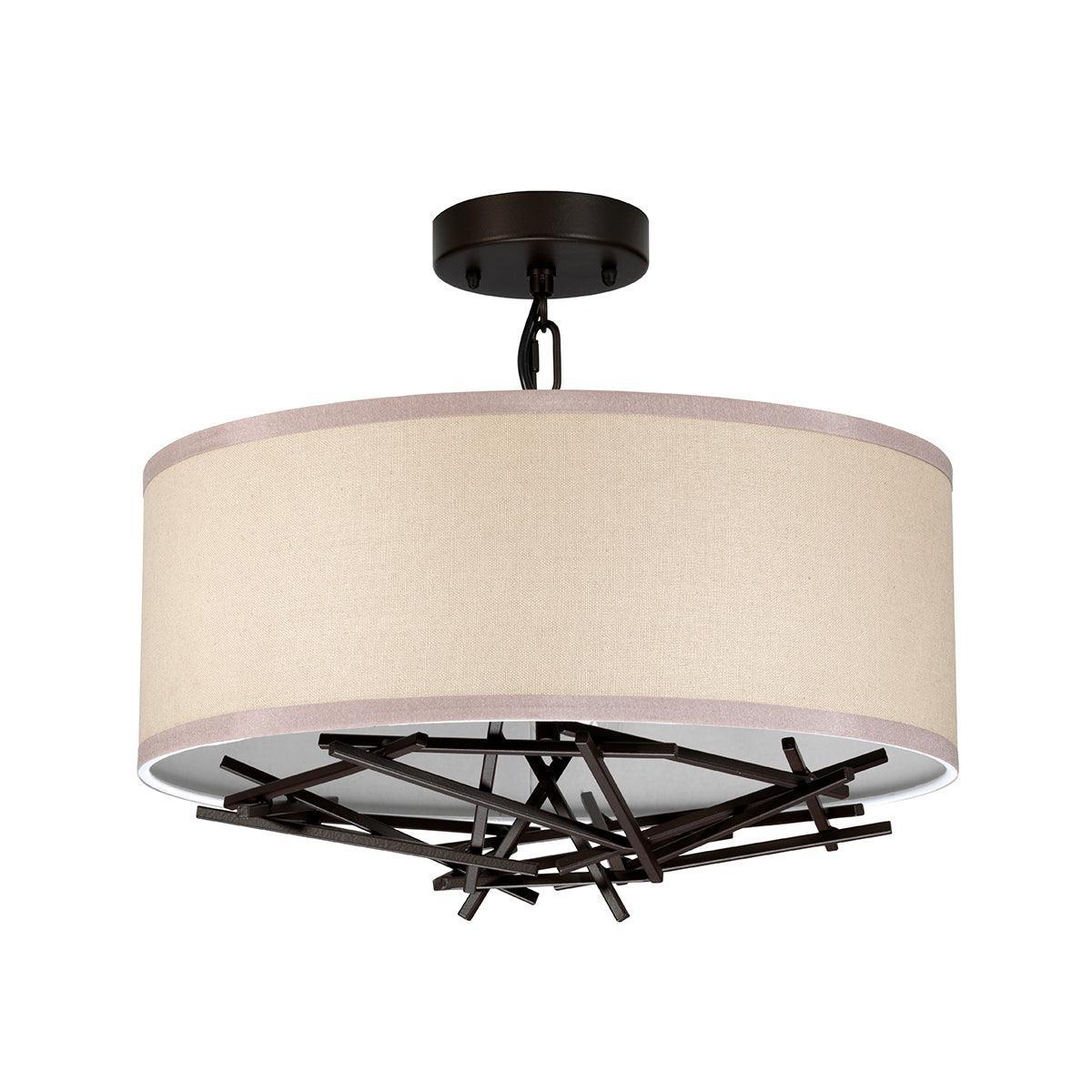 Elstead Lighting Taiko 3 Light Bronze Ceiling Pendant-Ceiling Pendant Lights-Elstead Lighting-3-Tiffany Lighting Direct