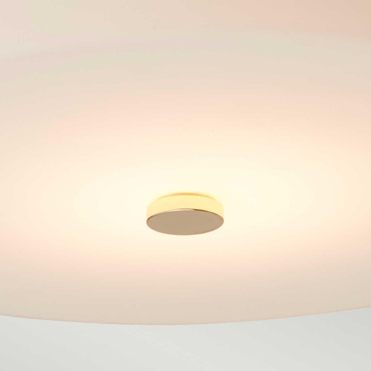elstead lighting tamar large flush gold bathroom ceiling light Close Up LED Bulb