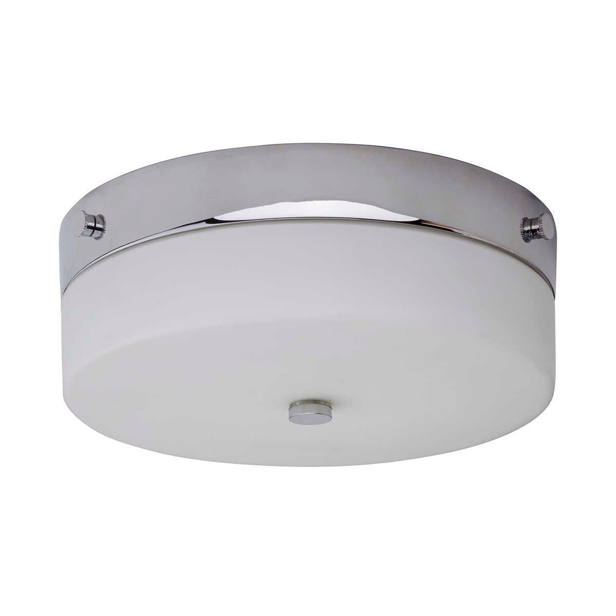 elstead tamar medium flush polished chrome bathroom ceiling light Other Close Up