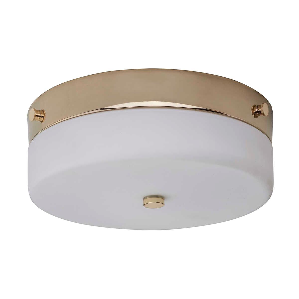 elstead lighting tamar medium flush gold bathroom ceiling light Other Close Up