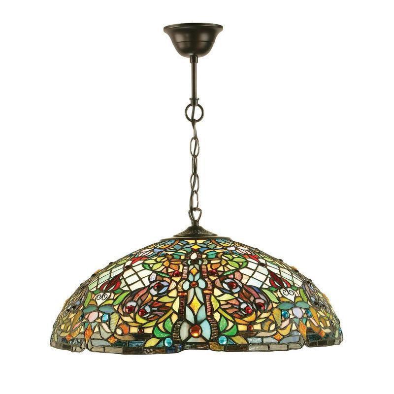 Tiffany Ceiling Pendant Lights - Anderson Tiffany Ceiling Light 1 Bulb Fitting