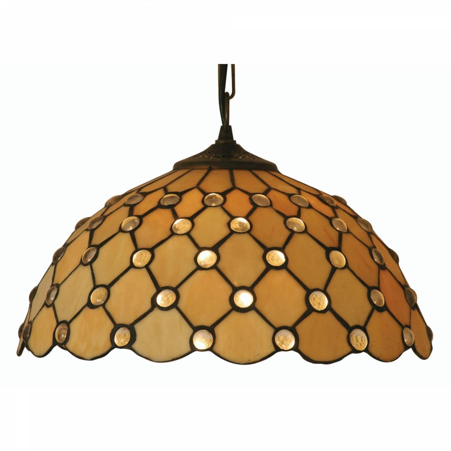 Tiffany Ceiling Pendant Lights - Oaks Tiffany Jewel Pendant Light,Adjustable Chain,Single Bulb Fitting OT 1562/14P