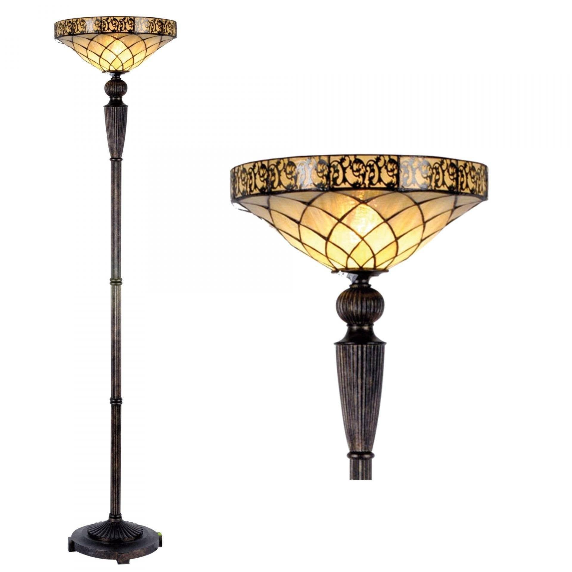 Tiffany Floor Lamps - Cambridge Tiffany Torchiere Uplighter