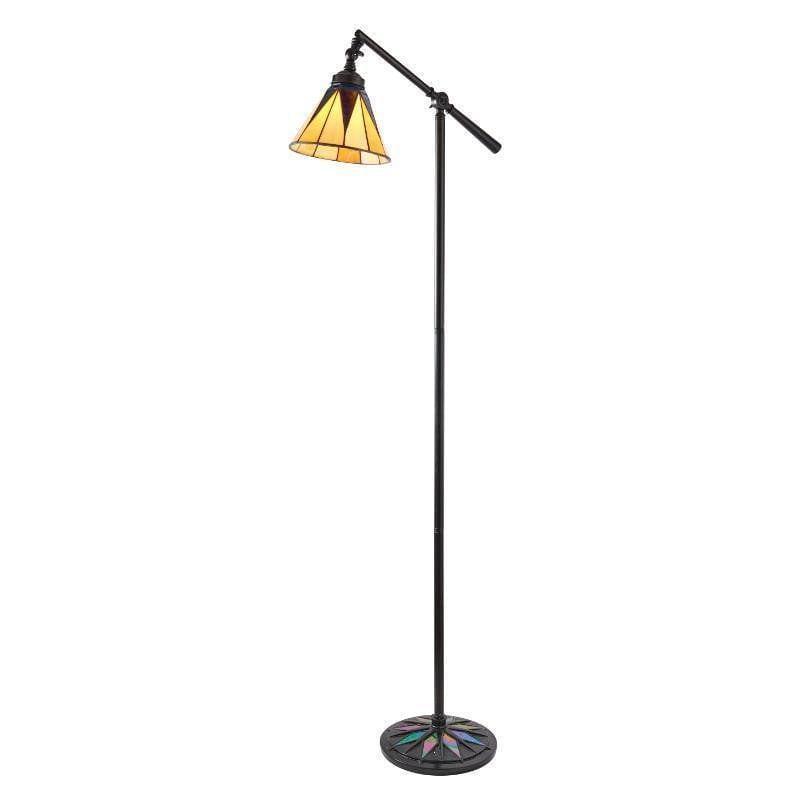 Tiffany Floor Lamps - Dark Star Tiffany Task Floor Lamp 74355