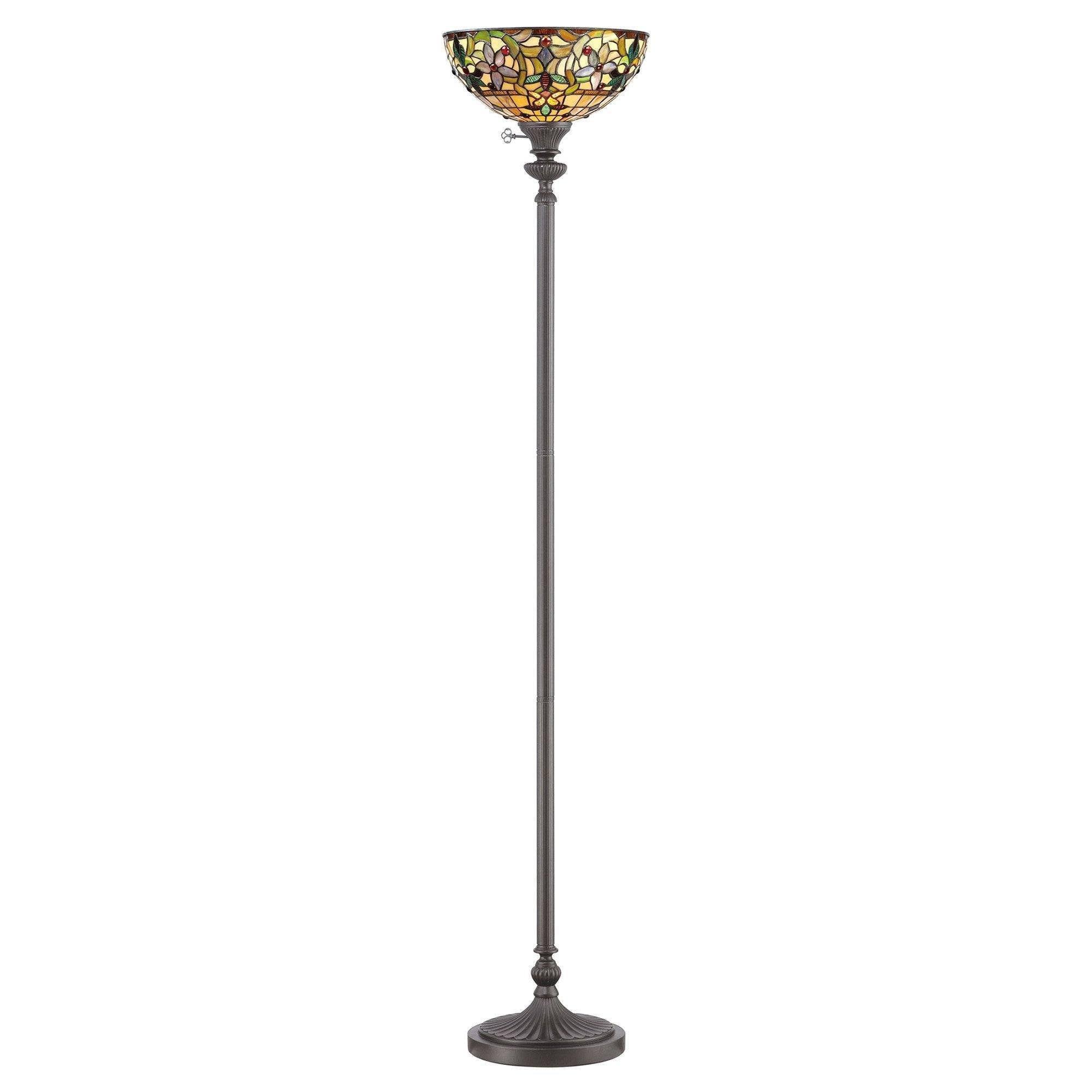 Tiffany Floor Lamps - Quoizel Tiffany Kami Floor Lamp QZ/KAMI/UL