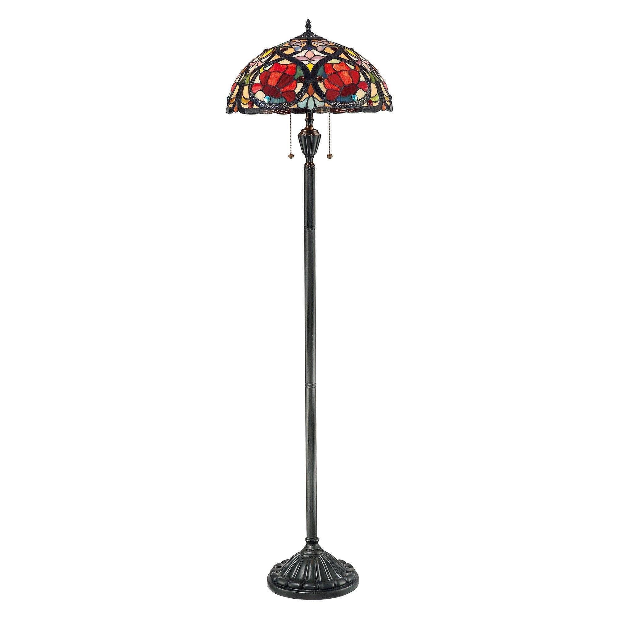 Tiffany Floor Lamps - Quoizel Tiffany Larissa Floor Lamp QZ/LARISSA/FL