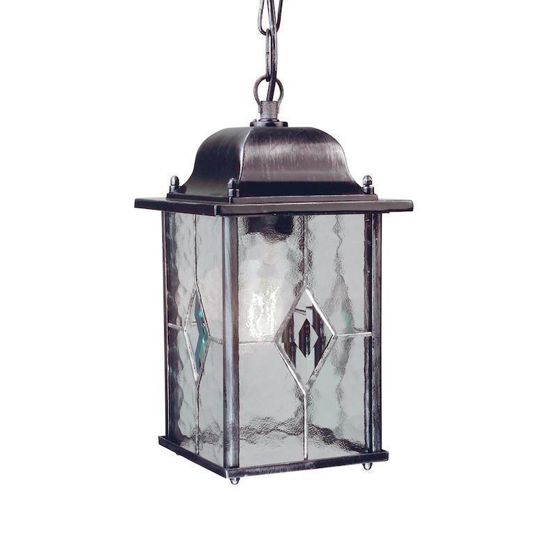 elstead wexford black finish outdoor pendant lantern