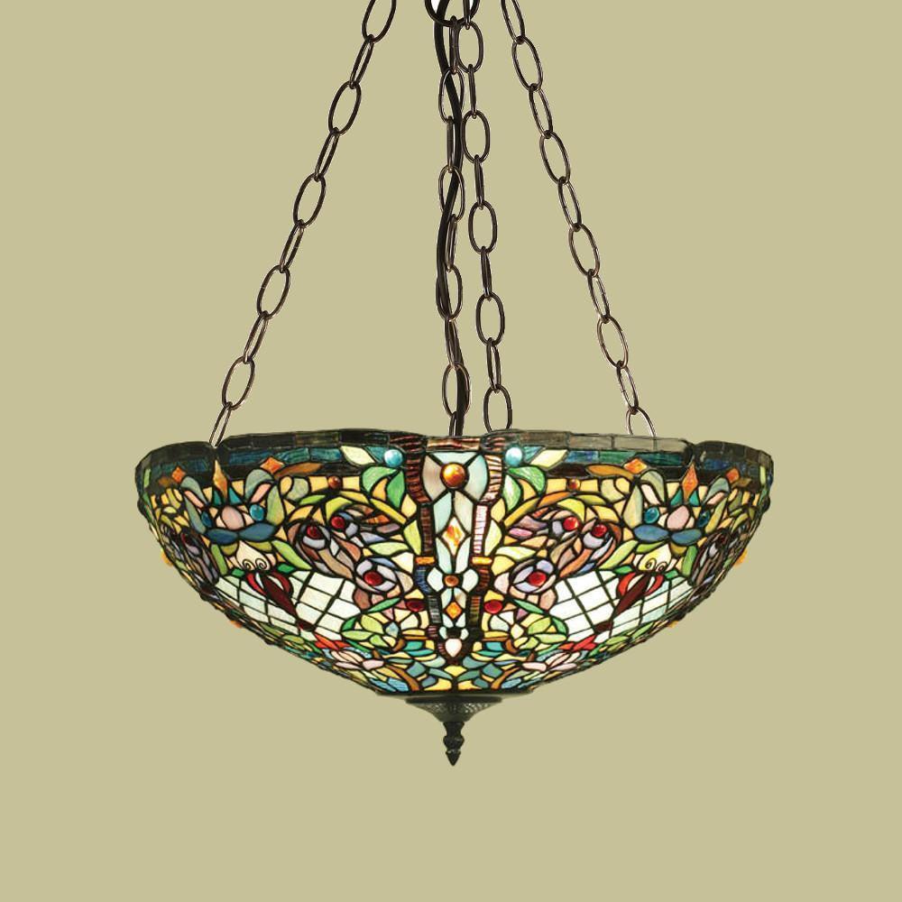 Inverted Ceiling Pendant Lights - Anderson Large 3 Light Inverted Pendant Light TG82SHL & SU3C/ADJ