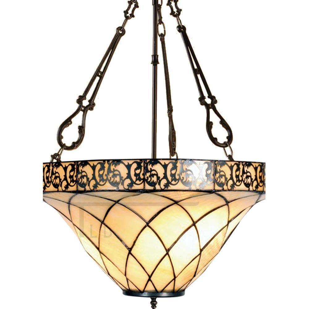 Inverted Ceiling Pendant Lights - Cambridge Medium Inverted Pendant Light (fancy Chain)