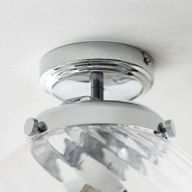 milston 1 light flush bathroom ceiling light light by Endon Lighting Kitchen Lights