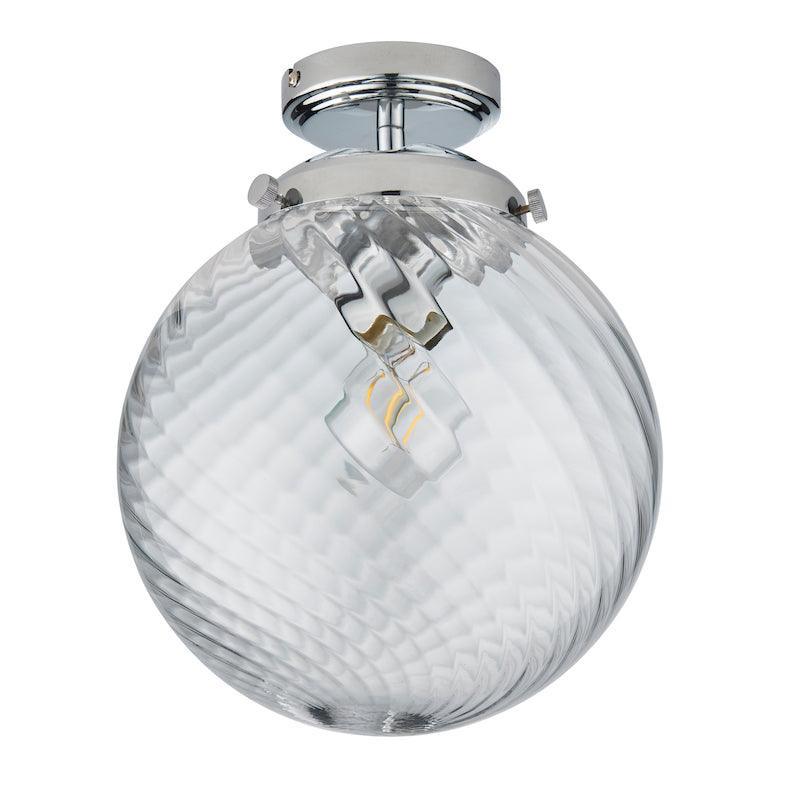 milston 1 light flush bathroom ceiling light light by Endon Lighting Kitchen Lights CLose Up