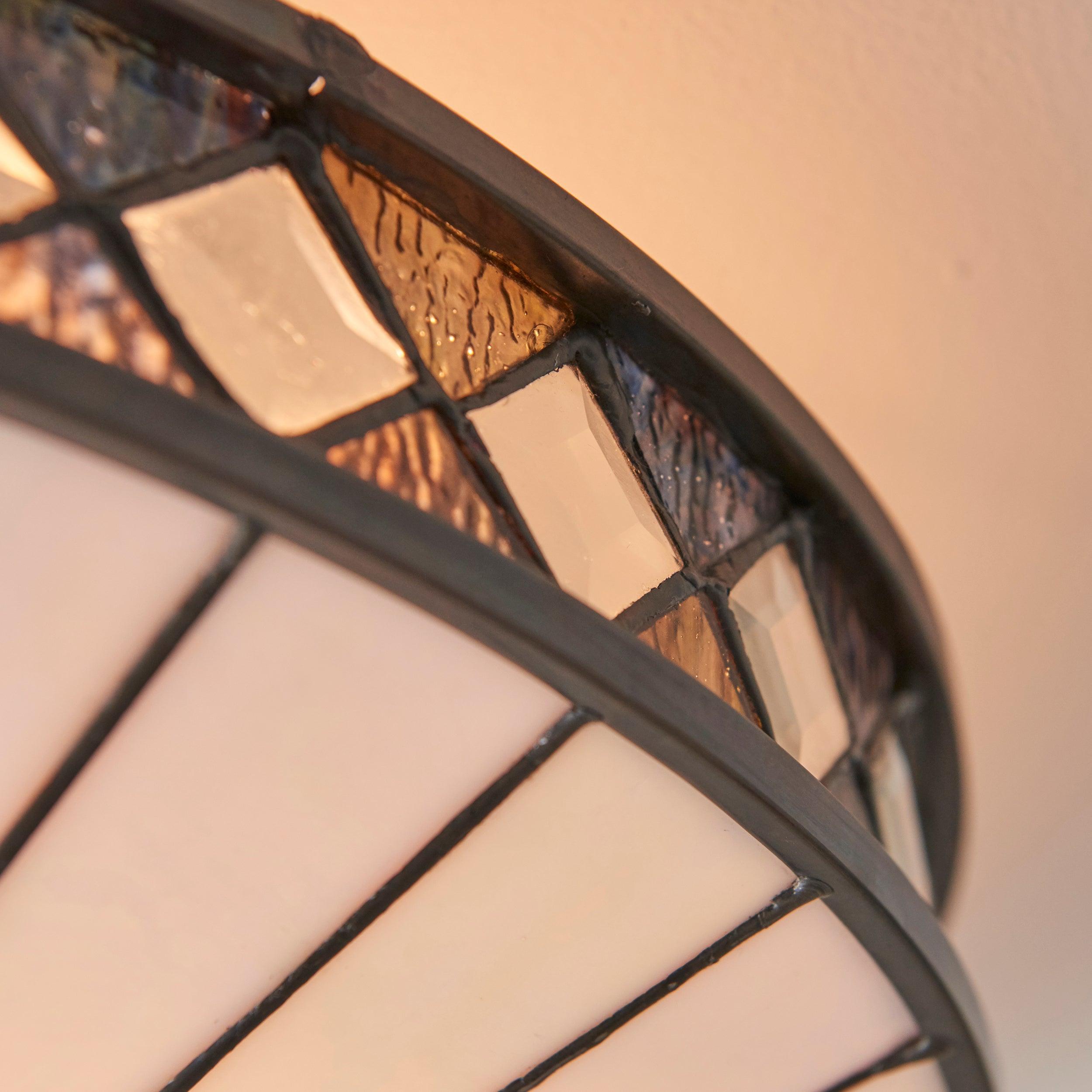 fargo large flush tiffany ceiling light Living room lighting image