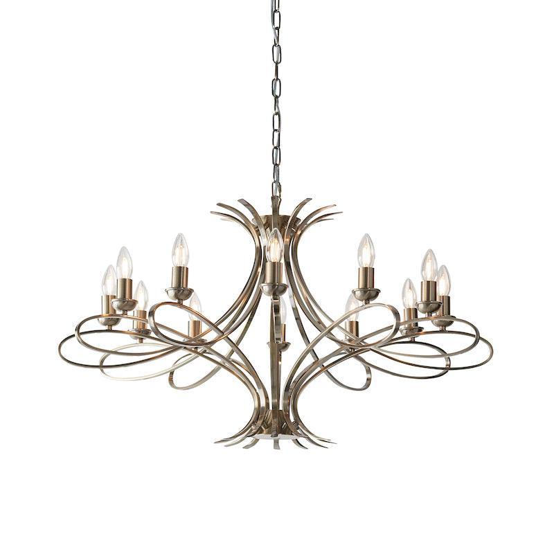 penn 12 light brass chandelier