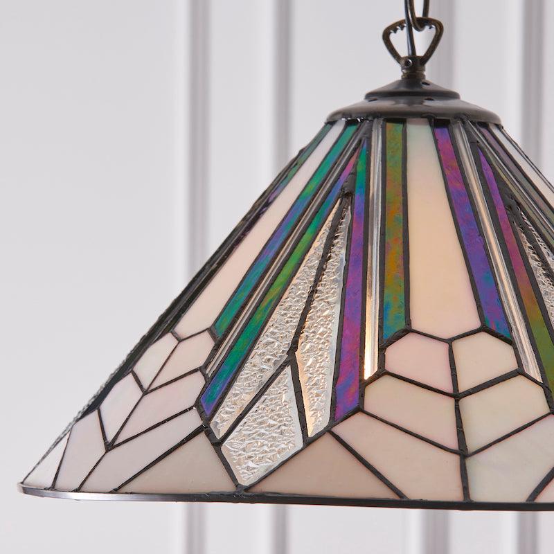 interiors 1900 astoria tiffany ceiling pendant 40cm Hallway Lighting Close Up