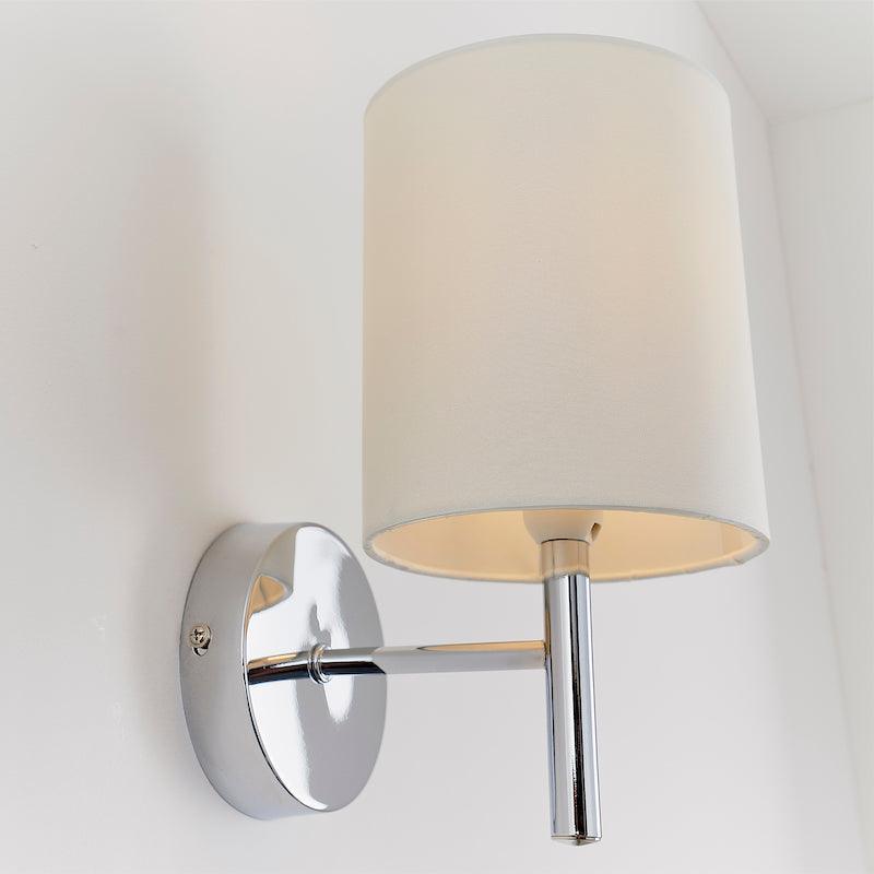 Traditional Wall Lights - Brio chrome Finish Wall Light BRIO-1WBCH left