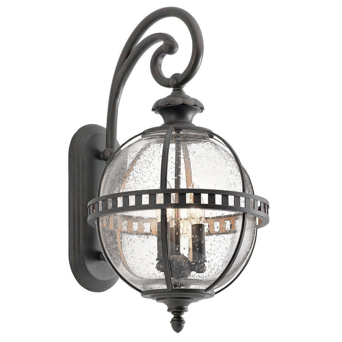 Kichler Halleron Outdoor 3 Light Wall Lantern by Elstead Outdoor Lighting 1