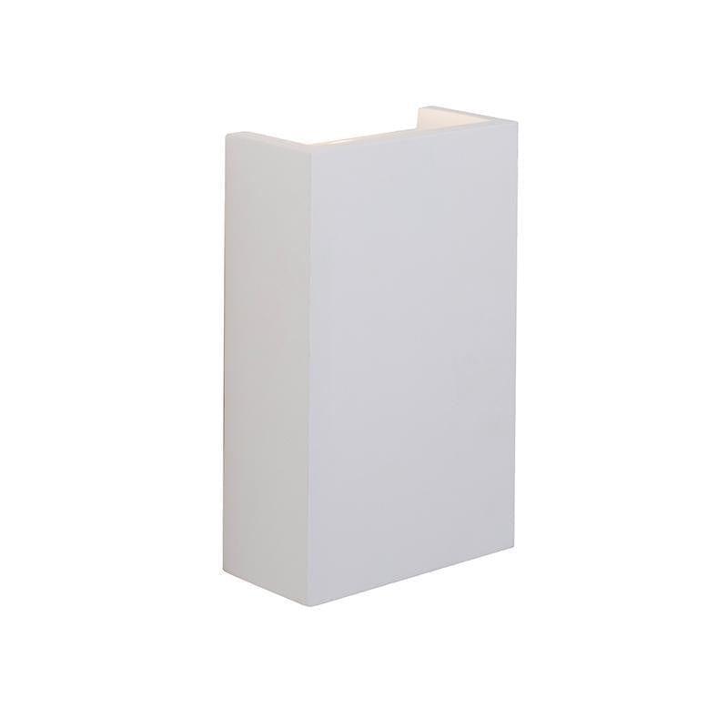 mornington 2lt white plaster wall light 61635by saxby lighting