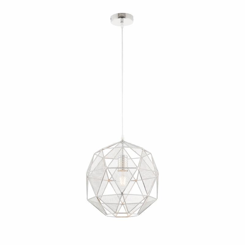 Armour Chrome 1lt Pendant by Endon Lighting