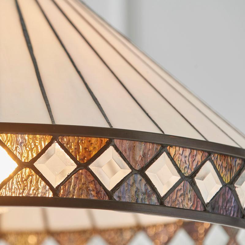 fargo tiffany large pendant light close up image