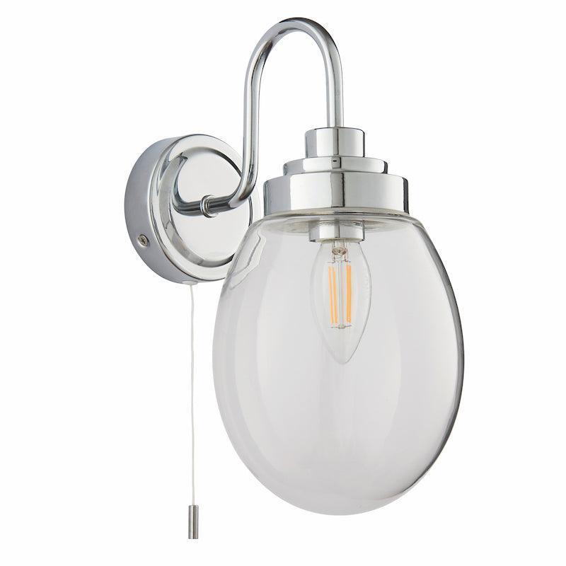 hampton 1lt wall light by Endon Lighting Bedroom Hero Shot