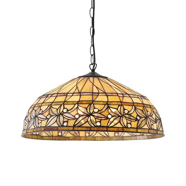 Ashtead Large Tiffany Ceiling Light,3 bulb fitting 63914