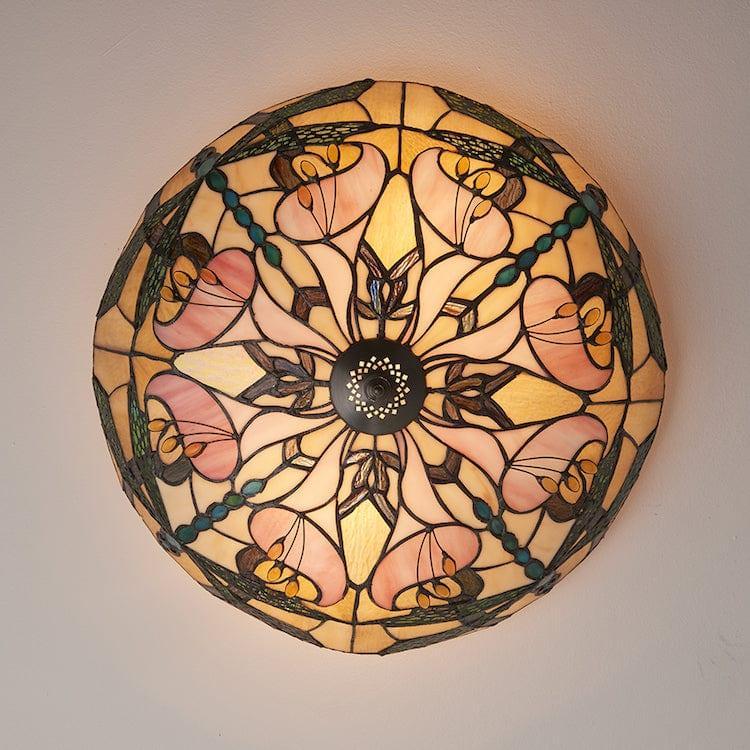ashton tiffany flush ceiling light close fitting image