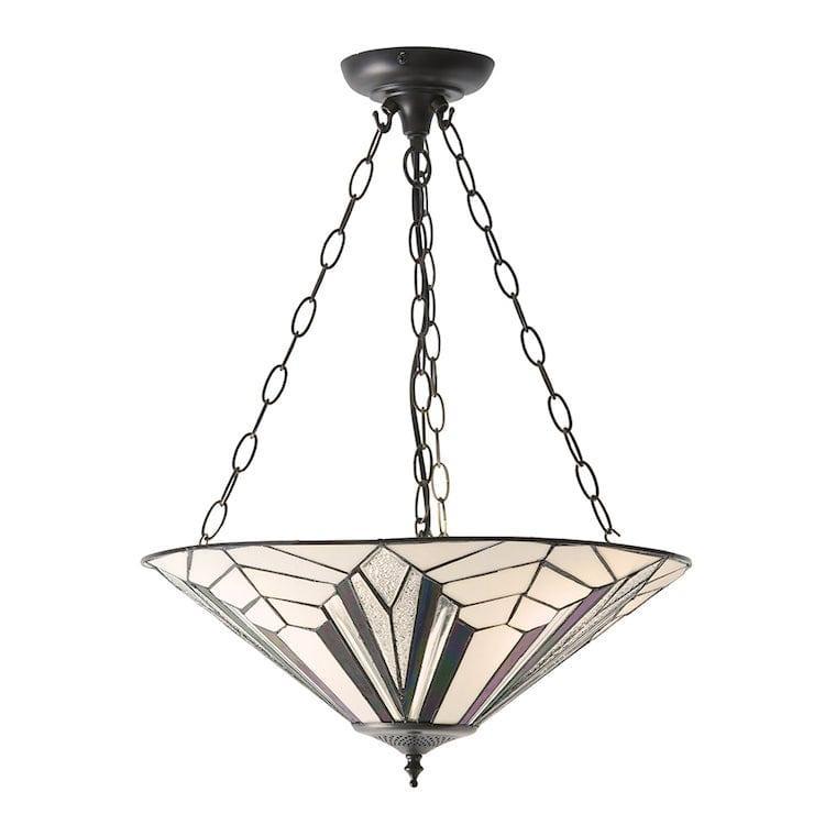 astoria tiffany adjustable inveted pendant light Hallway Lighting Close Up