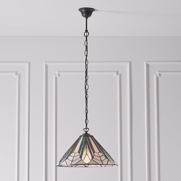 interiors 1900 astoria tiffany ceiling pendant 40cm Hallway Lighting Image