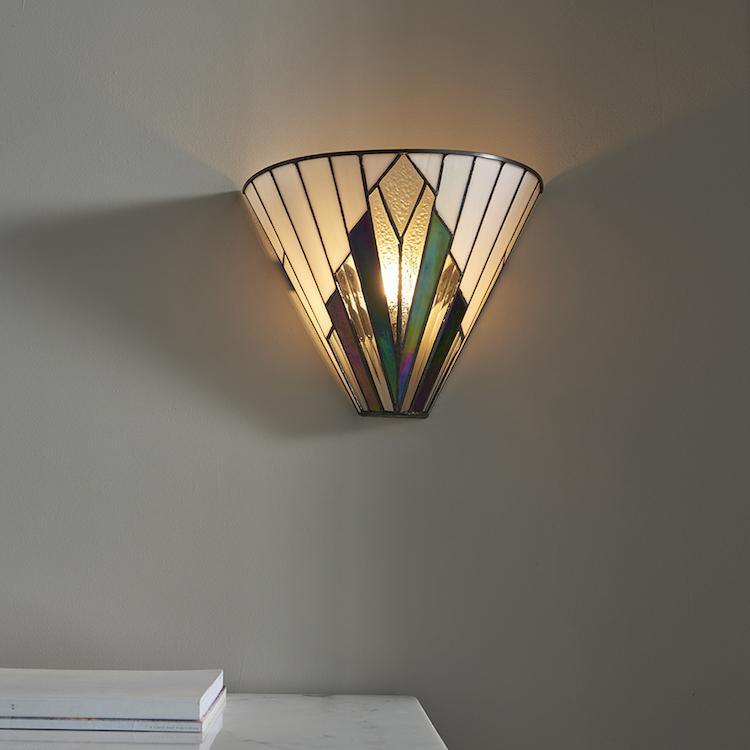 Tiffany Wall Lights - Astoria Tiffany Wall Light 63940 2
