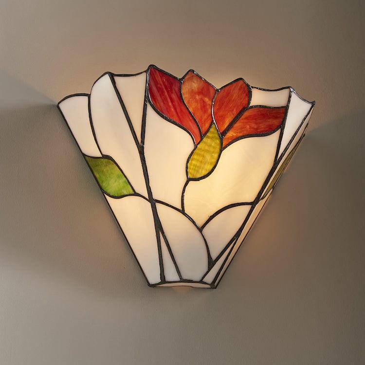botanica tiffany wall light close fitting image