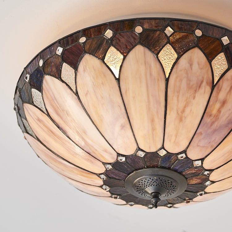 brooklyn tiffany ceiling flush light kitchen lighting image