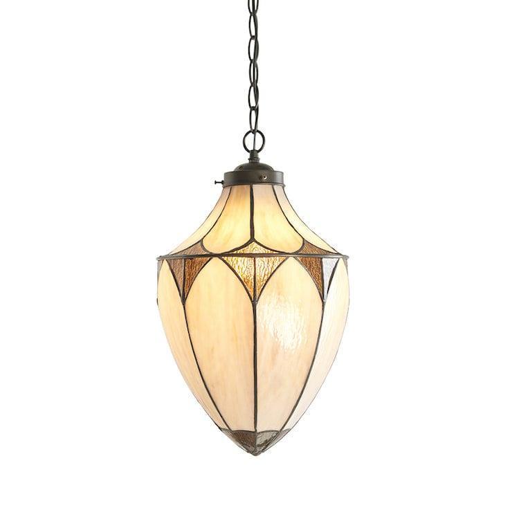 Tiffany Ceiling Pendant Lights - Brooklyn Medium Tiffany Acorn 1 Light Pendant Light 63974
