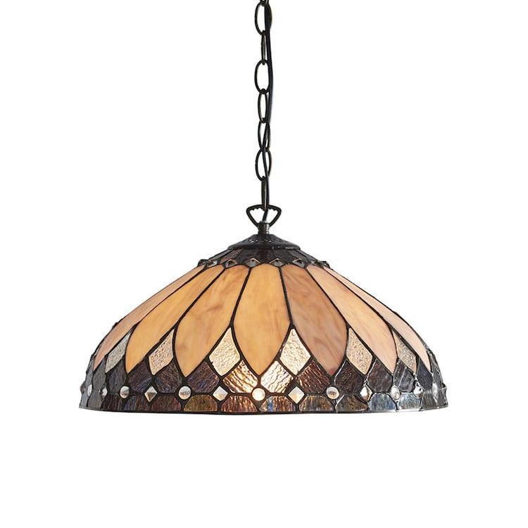 Tiffany Ceiling Pendant Lights - Brooklyn Medium Tiffany Ceiling Light,Single Bulb 63977