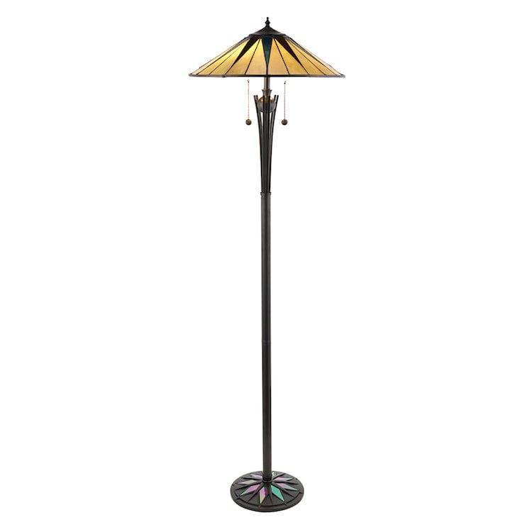 Tiffany Floor Lamps - Dark Star Tiffany Floor Lamp 64041