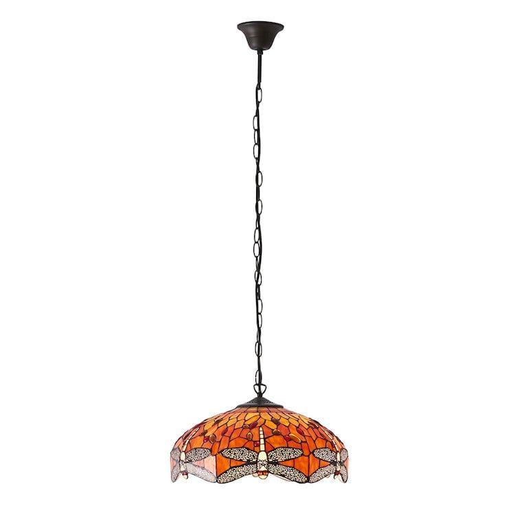 flame dragonfly medium tiffany ceiling light 3 bulb fitting close fitting image