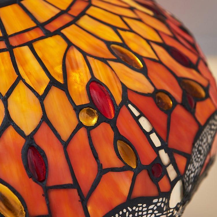 flame dragonlfy large tiffany lamp Living room lighting image