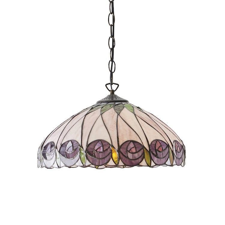 Tiffany Ceiling Pendant Lights - Hutchinson Medium Tiffany 1 Light Ceiling Pendant Light 64176