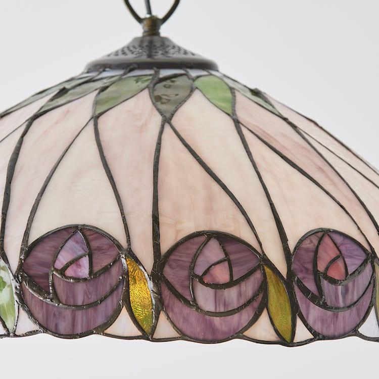 Hutchinson Medium Tiffany Ceiling Light, single Bulb Fitting