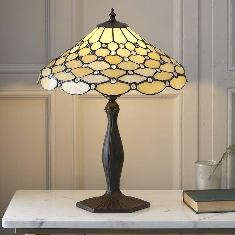 Interiors 1900 Pearl Tiffany Table Lamp