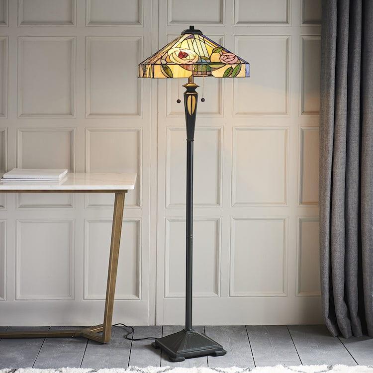 Tiffany Floor Lamps - Willow Tiffany Floor Lamp 64383