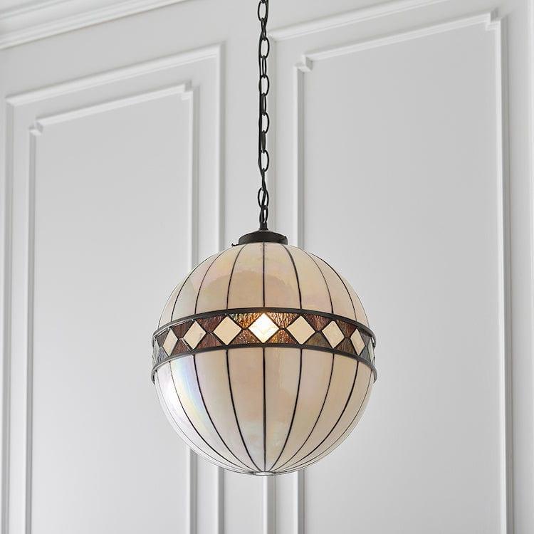 Interiors 1900 Fargo Medium Tiffany Globe Ceiling Light