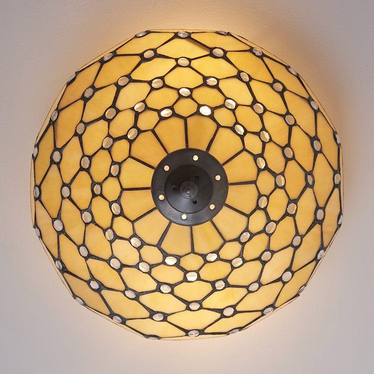 pearl tiffany flush ceiling light 70242 mDining room lighting
