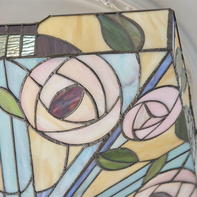 Tiffany Ceiling Flush & Semi Flush Lights - Willow Medium Tiffany 2 Light Flush Ceiling Light 70699