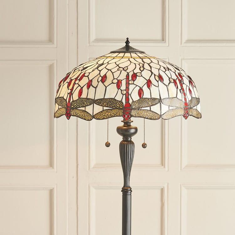 beige dragonfly tiffany floor lamp kitchen lighting image