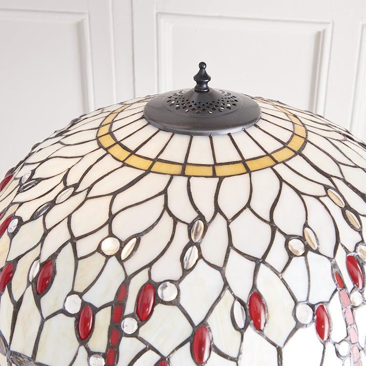 beige dragonfly tiffany floor lamp mDining room lighting