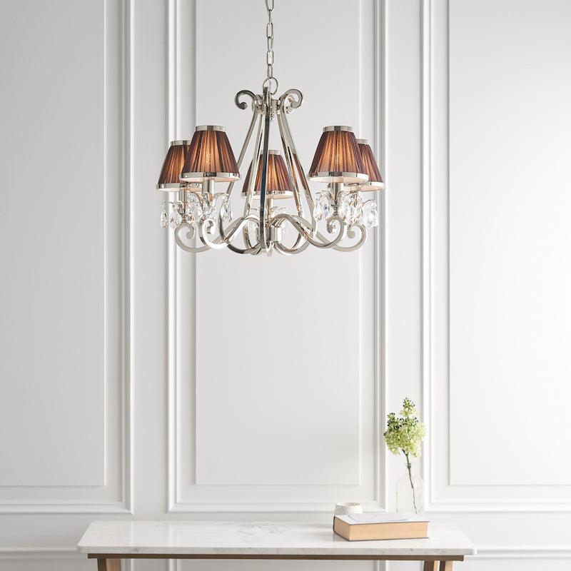 oksana nickel chandelier 63511 wide room shot